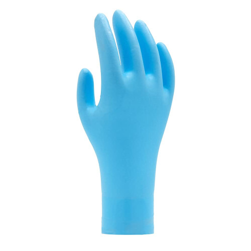 SHOWA N-Dex 8005PF Engångshandskar Nitril, Pulverfria, Medium (50-pack)
