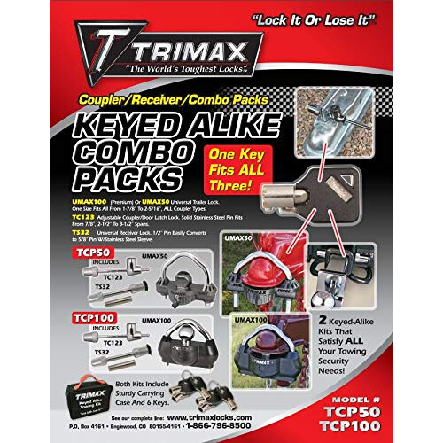Trimax TCP100 Keyed Alike Combo Pack 1