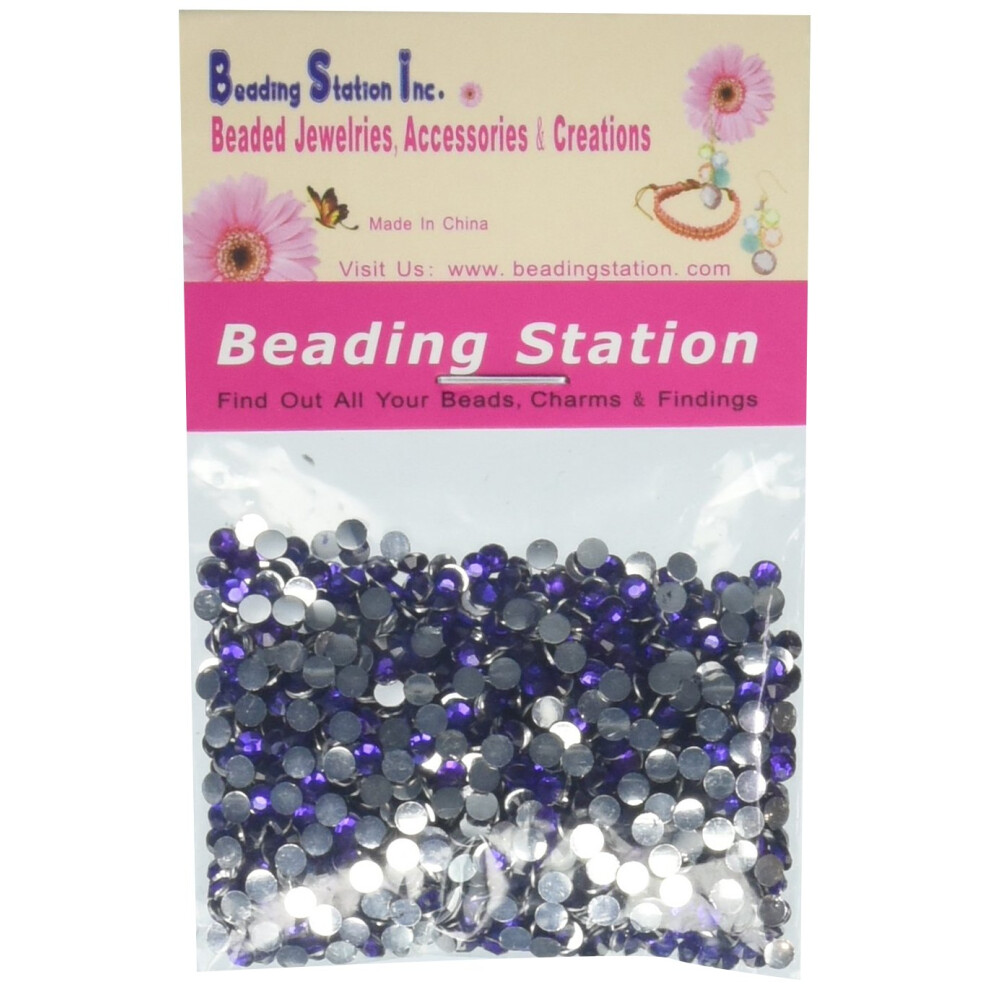 1440 Pi Ces Strass Dos Plat Rond Brillant 14 Coupe 3 Mm 10 Ss Violet Lavande-image