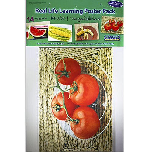 Paper Mate Obst & Gem  se Real Life Learning Poster Set 14er Set 1