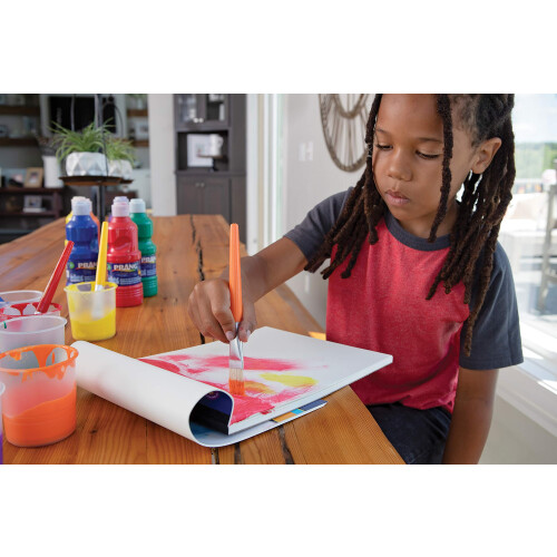 ChenilleKraft Color Coded Flat Stubby Brushes  Assorted Colors  Class Pack  10Set 5184 1