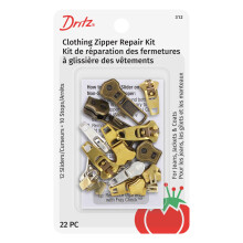 Dritz mbracaminte pentru mbracaminte Set de repara?ii cu fermoar 22 Numar de glisoare ?i opriri asortate