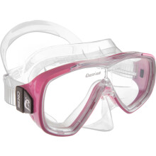 Cressi Onda Mono-Linsmasker, Klar/Rosa