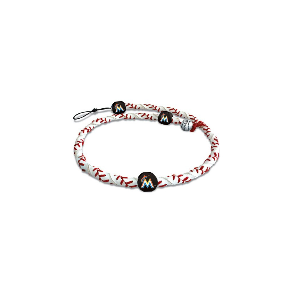 Collier classique de baseball en corde glac   e des Marlins de Miami de la MLB