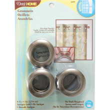Dritz sen f r Vorh nge, 2,5 cm, Antik-Gold, 8 St ck