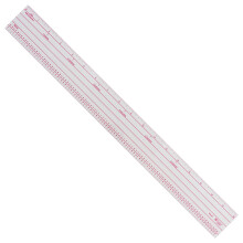 Westcott Graphic Arts Pica Ruler 18"""" transparentn (GA-91)
