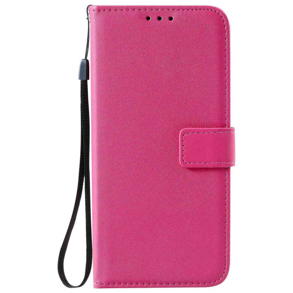 (hot pink, Samsung J7 (2016)) PU Leather Flip Wallet Case For Samsung S22 S21 S20 S10 S9 A12 A22 A32 A52 A72 A51 A71 Xiaomi Redmi Note 11 10 9 8 7 Huawei Protect Cover