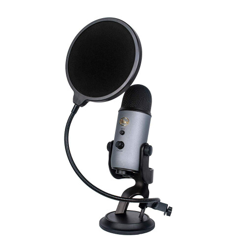 Dragonpad USA 6 """" Mikrofonstudiepopfilter med klemme (sort) 2