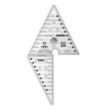 Kreative gitter 2 toppe i 1 Triangle Quilt Ruler - CGR2P1