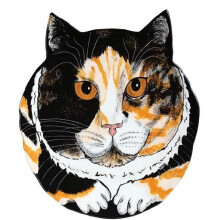 Compania de cadouri Pavilion Sydney-Calico-10.75 """" Placa de pisici 10.75 """" multicolora