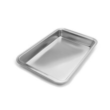 Fox Run O?el inoxidabil tigaie din o?el inoxidabil de 11 inci x 7-inch coacere argint de suprafa?a