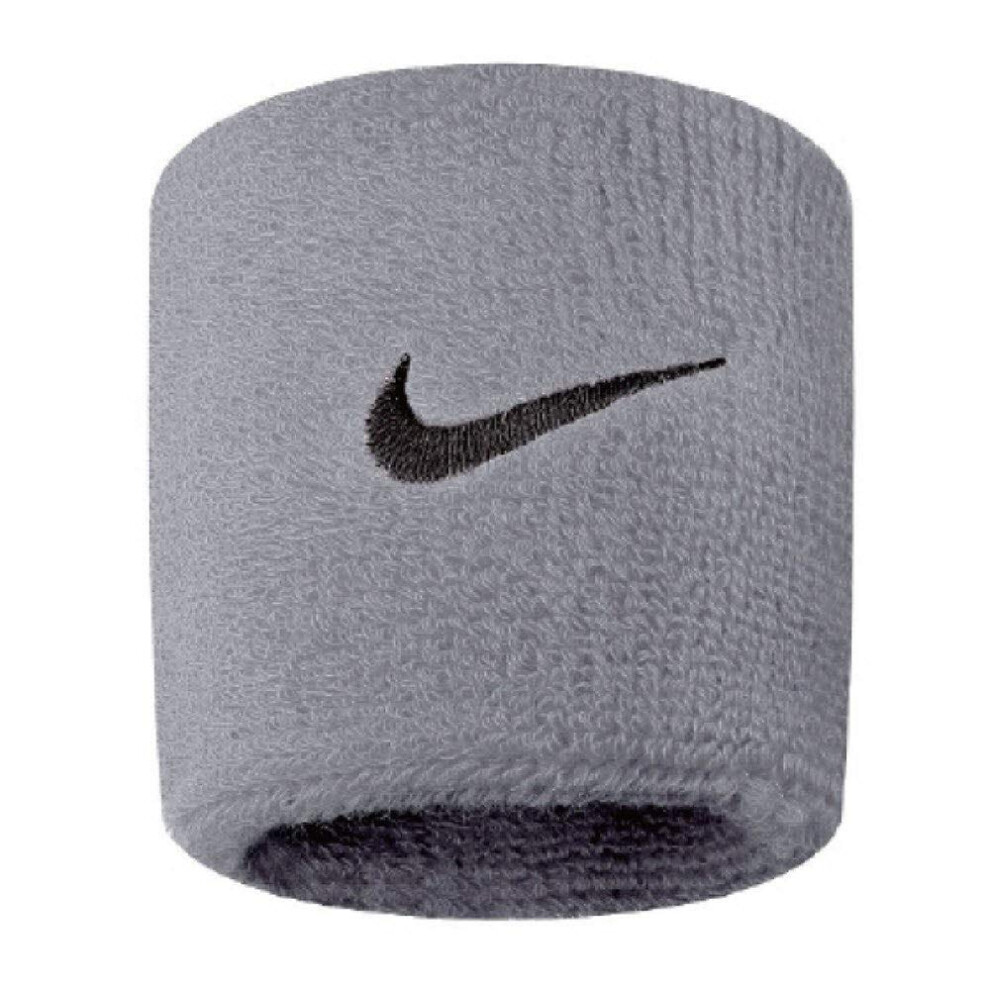 Nike Swoosh Wristbands ( Heather/, Osfm) Grey/Black