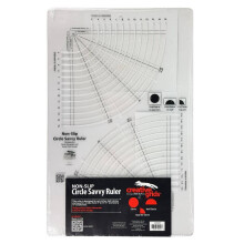 Creative Grids Circle Savvy 11-3/4in x 18-1/2in Quilt Lineal-CGRSAV1