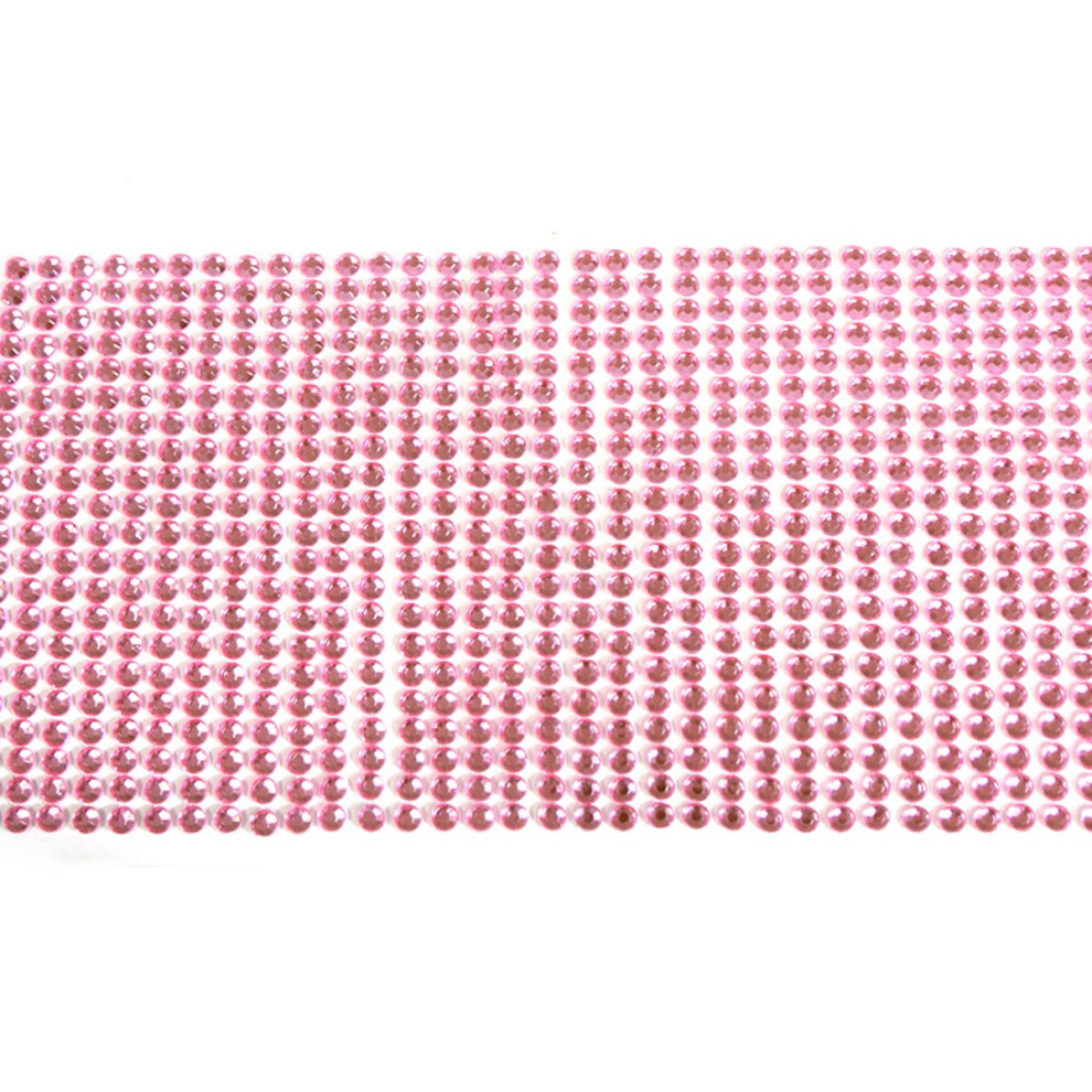 ALLYDREW 4mm roze kristal diamant sticker roze zelfklevende strass steentjes 9