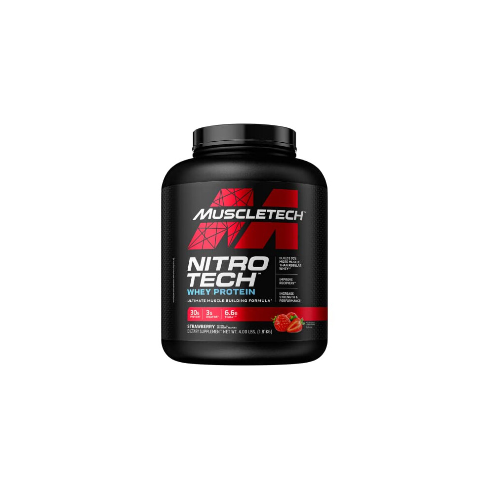 Whey Protein Powder MuscleTech Nitro-Tech Whey Protein Isolate Pepti