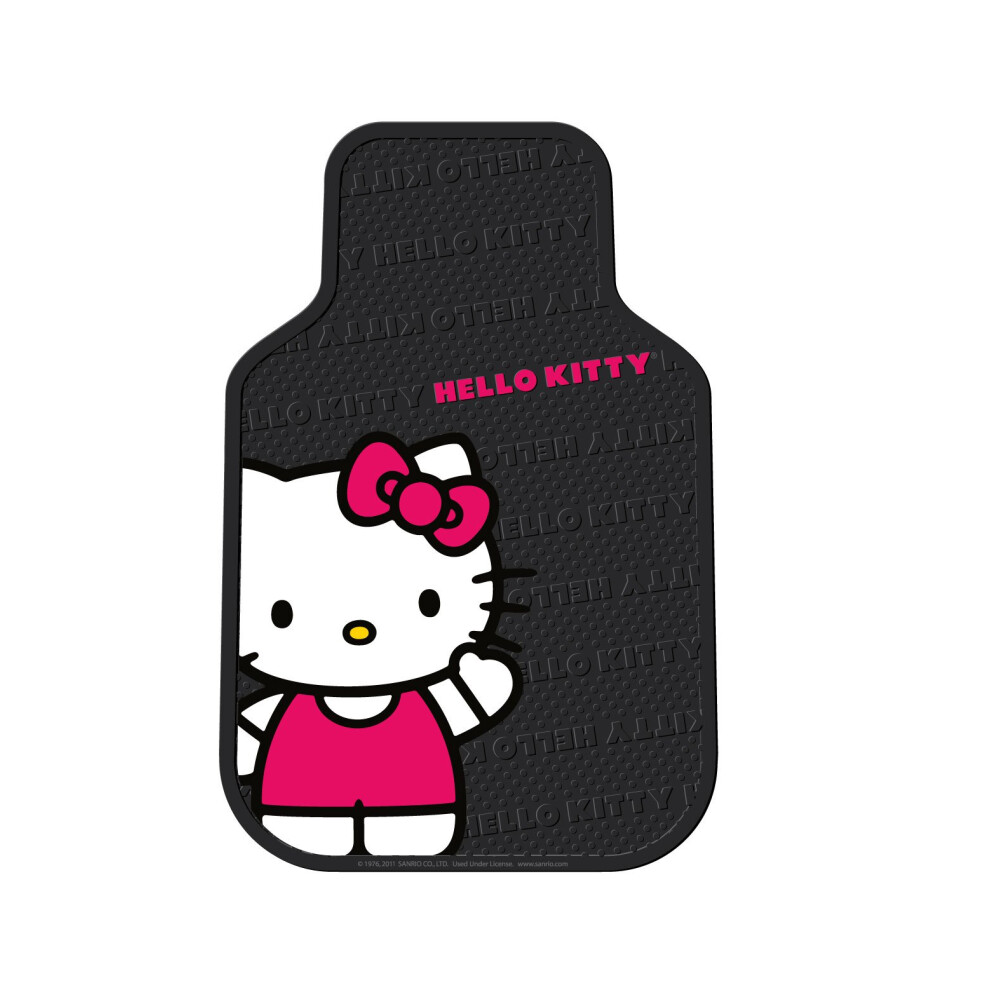 Plasticolor 001463R01 Sanrio Hello Kitty Waving Universal Fit Car Truck Suv Front Floor Mats Pair 081134114634