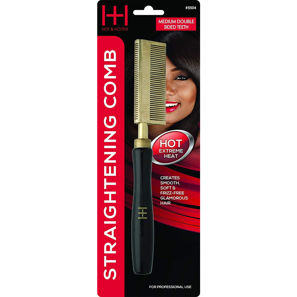 Annie Unisex Straightening Comb Med Teeth Double Sided