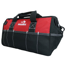 Husky 82003N11 18 WaterResistant ContractorDIY Tool Bag with Shoulder Strap