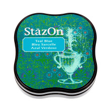 Tsukineko StazOn Midi Pad Teal Blauw