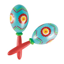 Amscan Fiesta Cinco de Mayo Plastic Maracas 7 """" Multi Color