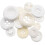 Blumenthal White Jar 4 oz. Butoane de dimensiuni asortate 2
