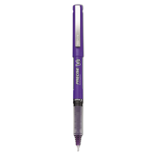 Pilot Pilot 25106 Precise V5 Rollerball-Stift, Präzisionsspitze, lila Tinte, 0,5mm, Dutzend