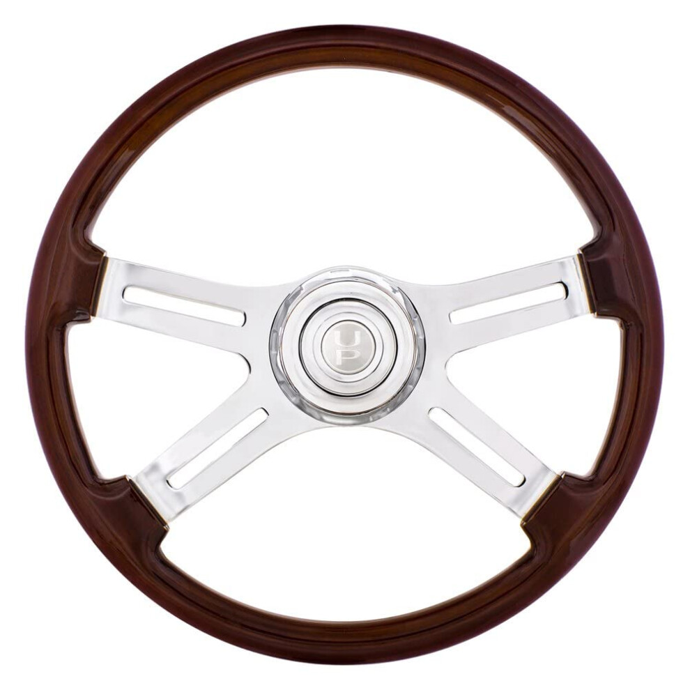 United Pacific 88130 - Steering Wheel - 18"" 4 Spoke Steering Wheel Wi 710270881307