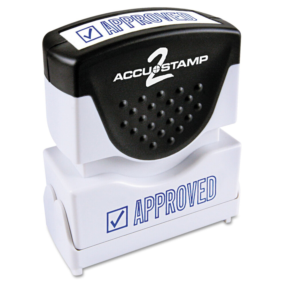 Photos - Other Office Equipment ACCUSTAMP2 035575 Pre-Inked Shutter Stamp Blue APPROVED 1 5/8 x 1/2 COS035575