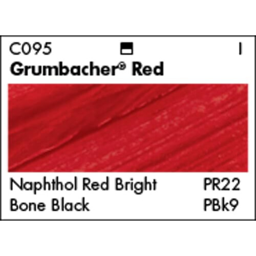 GRUMBACHER Academy Ακρυλικό Χρώμα: Κόκκινο, Μέγεθος: 254 oz (C095P) 1