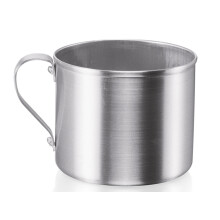 IMUSA Stevernop brug eller camping 0,7 kvart aluminium krus 1 t?lling (pakke med 1) s?lv