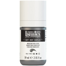 Liquitex Επαγγελματικό Ακρυλικό Χρώμα, 59ml (2-oz) Φιάλη, Ιριδίζον Πλούσιο Ασημί