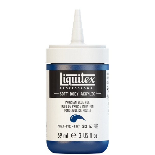 Liquitex Επαγγελματική Ακρυλική Πάστα, 59ml (2-oz) Μπουκάλι, Απόχρωση Προυσσιανού Μπλε 1
