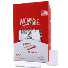 Wobble Wedges Flexible Plastic Shims 300 Pack - MADE IN USA Multi-Purpose Shim Wedges for Home Improvement & Work - Plastic Wedge Table Shims for