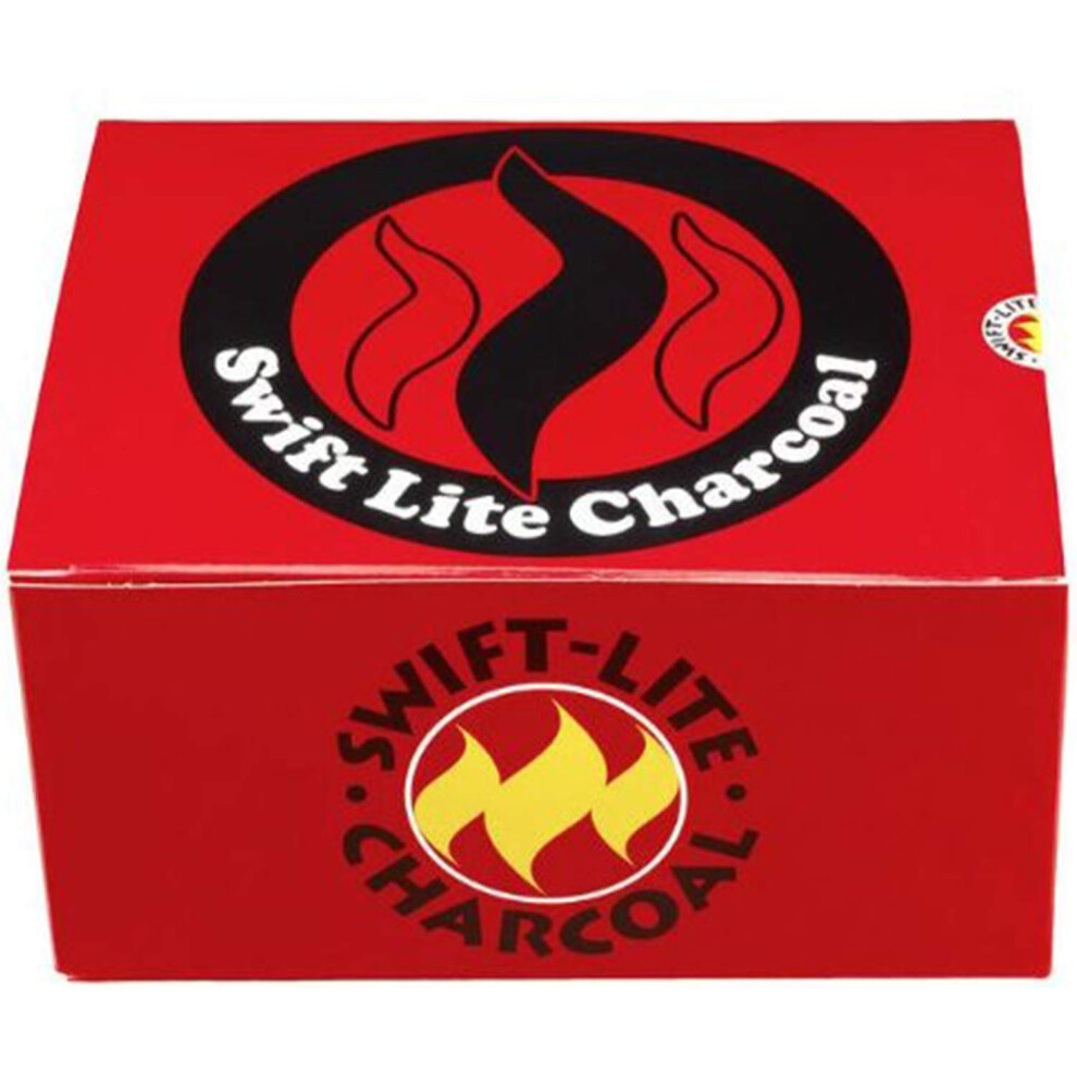 Kristna Varumï¿½Rken Swift Lite Charcoal Box 10 Rolls Of 10 X 40Mm Charcoal Tablets