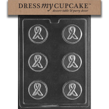 Moldes de Chocolate Dress My Cupcake, Biscoito Cinta de Conscientização