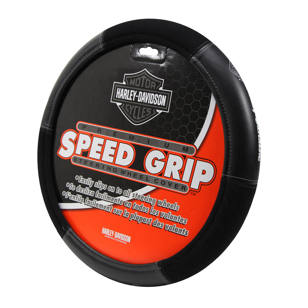 Plasticolor 006450R01 Steering Wheel Cover (Harley Speed Grip) Black 081134164509