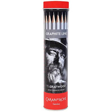 Caran d'Ache Grafwood 15 rszes kerek csokszlet