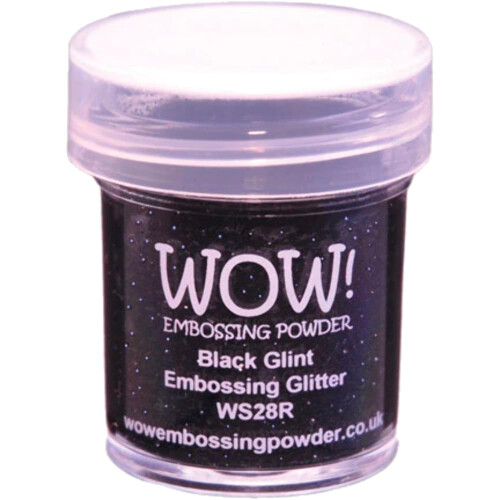 wow Wow Embossing Powder 15mlBlack Glint