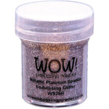 Wow Embossing Powder 15mlMetallic Platinum Sparkle