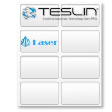 Teslin Synthetic Paper- for Laser Printers - Micro-Perforated 8-up - 1