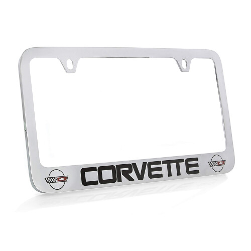 Chevrolet Corvette C4 Chromated Metal Licensplade Frame Holder