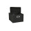 Household Essentials Fabric Storage Boxes with Lids and Handles, Black 4