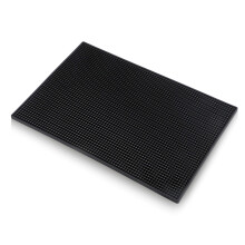 New Star FoodService 48421 MAT de servi   o de barra de borracha para balc   o de 12 polegadas por preto de 18 polegadas