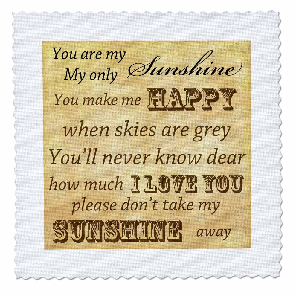 3Drose Qs_79369_4 Couette Vintage Songs You Are My Sunshine - Love Songs-image