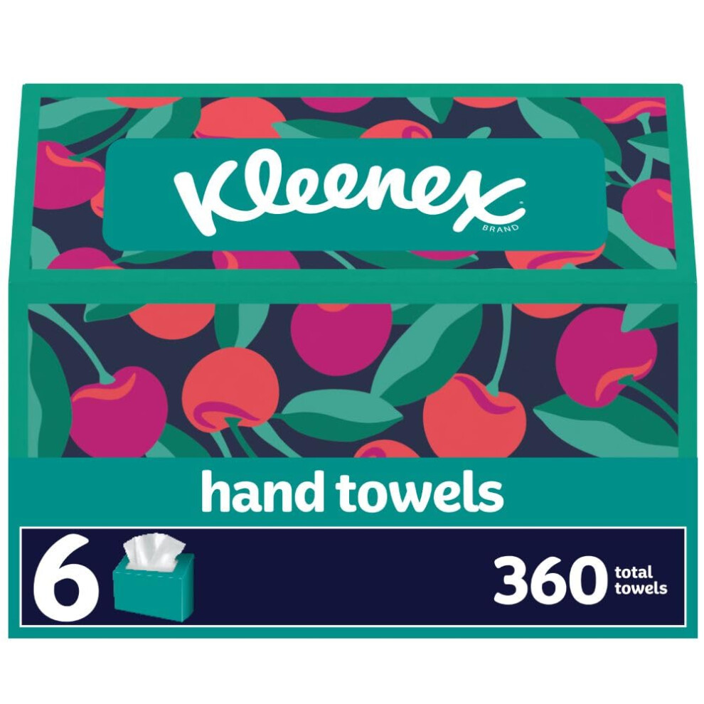 Kleenex Disposable Paper Hand Towels  6 Boxes  60 Tissues per Box 360 Total Tissues  Packaging May Vary