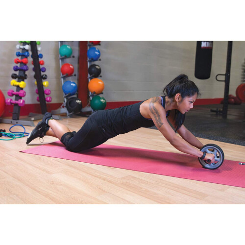 Body-Solid Tools Ab Roller Wheel - Core Strengthening Abdominal Workout Exercise Tool  Ideal for Oblique Plank Exercises 1