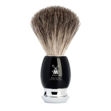 MHLE VIVO Black Resin Pure Badger borotvakefe - Luxus borotvakefe frfiaknak gazdag hab