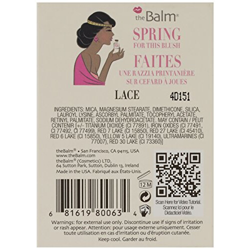 theBalm Instain Πούδρα Ρουζ, Lace, 0.23 oz. 2