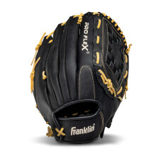 Franklin Sports Throw Luvas de beisebol - Pro Flex Men's Adult Cield Hand Mitt - Black - 13 """"