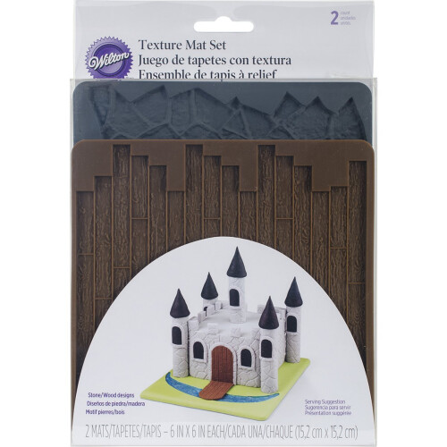 Set di Stampi Texture Wilton, Ciottoli/Legno
